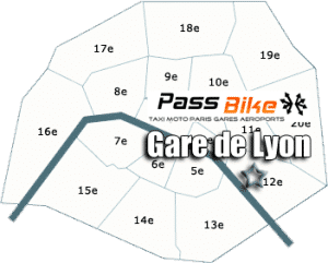 Taxi Moto pas cher avec PassBike à la Gare de Lyon