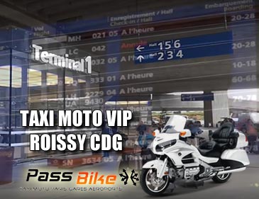 Taxi moto Roissy | PassBike taxi moto pas cher à Roissy